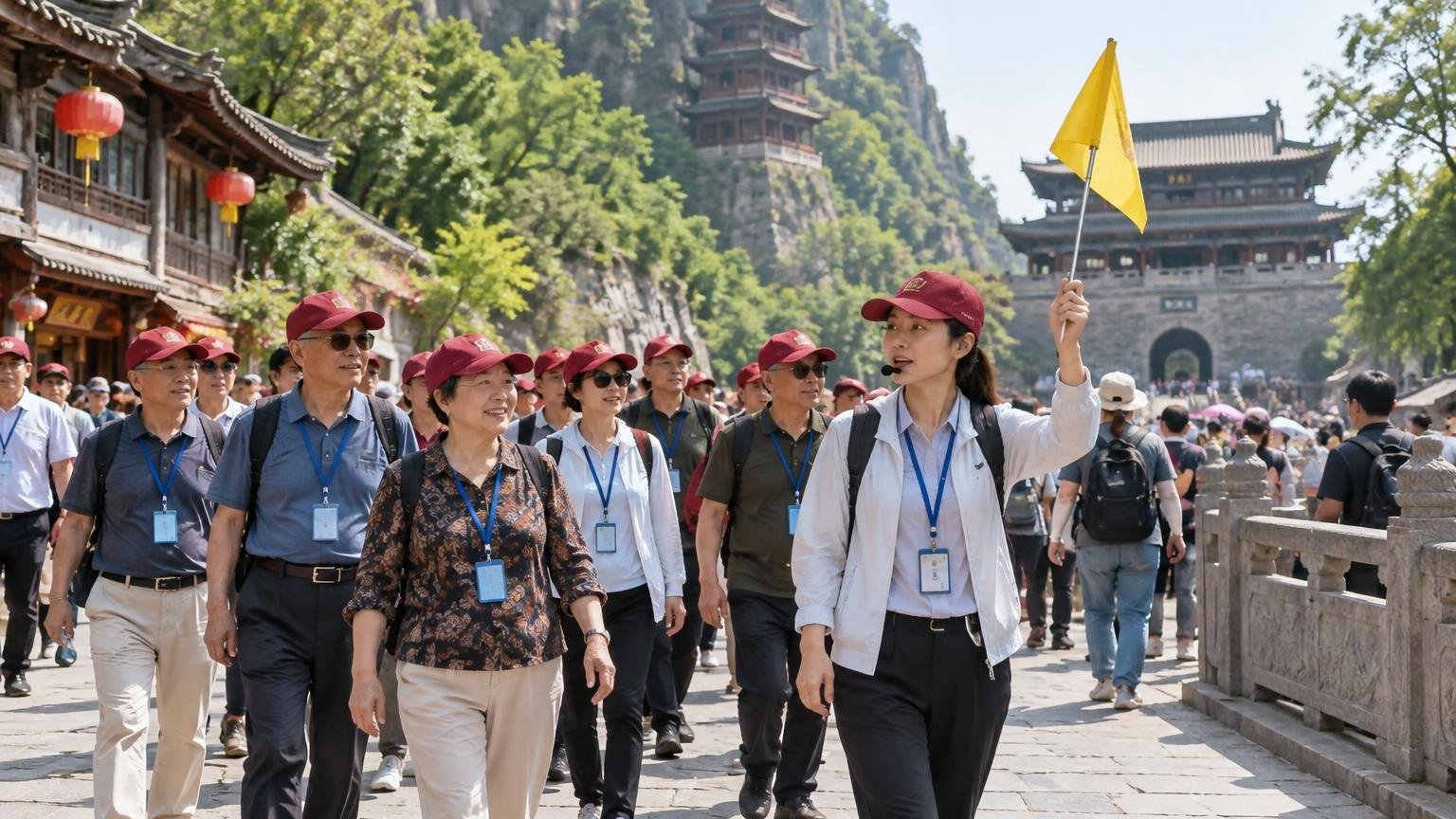 Crowded sightseeing — the pace of traditional group tours