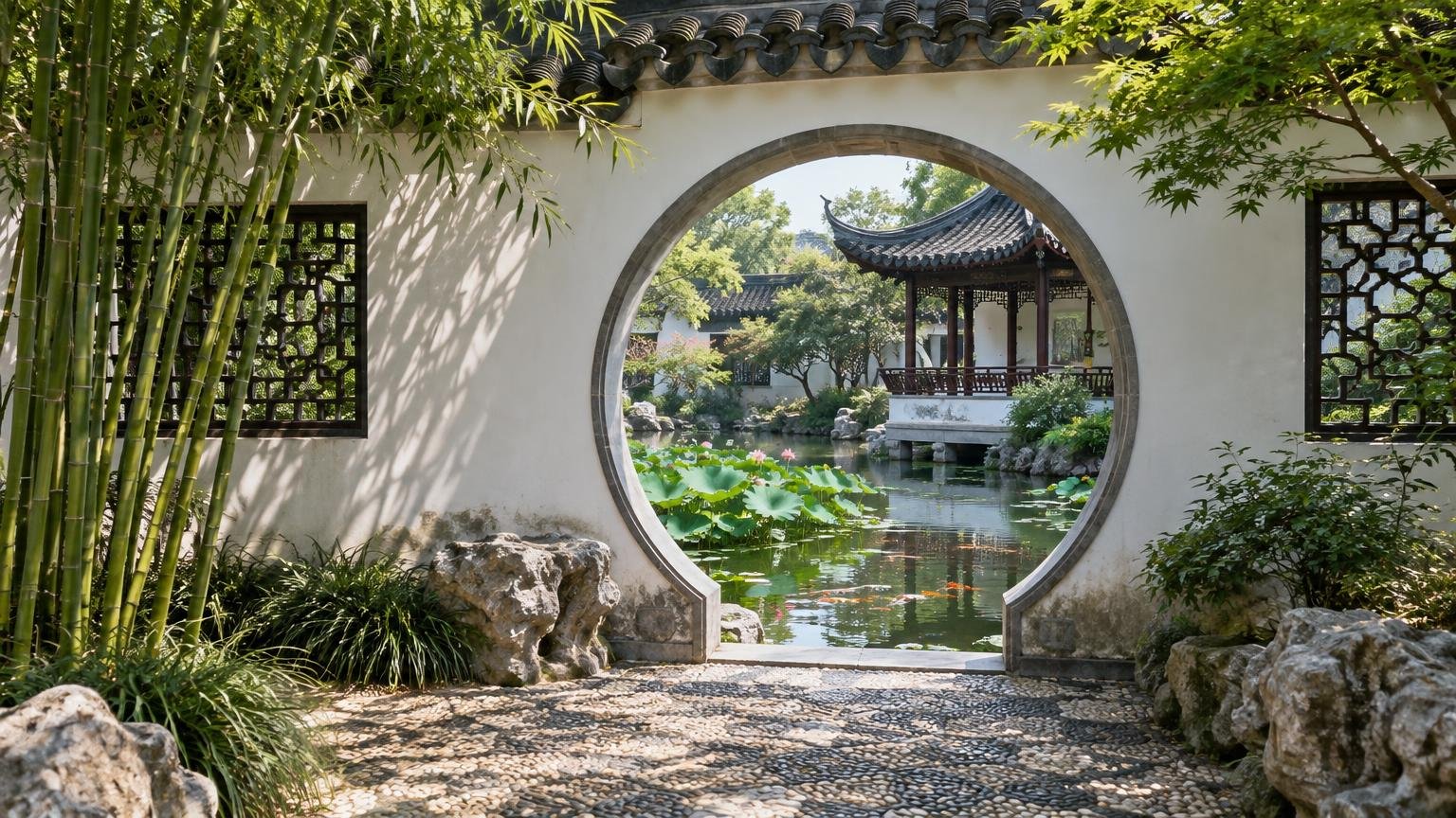 苏州古典园林与水巷——精巧的江南工笔画