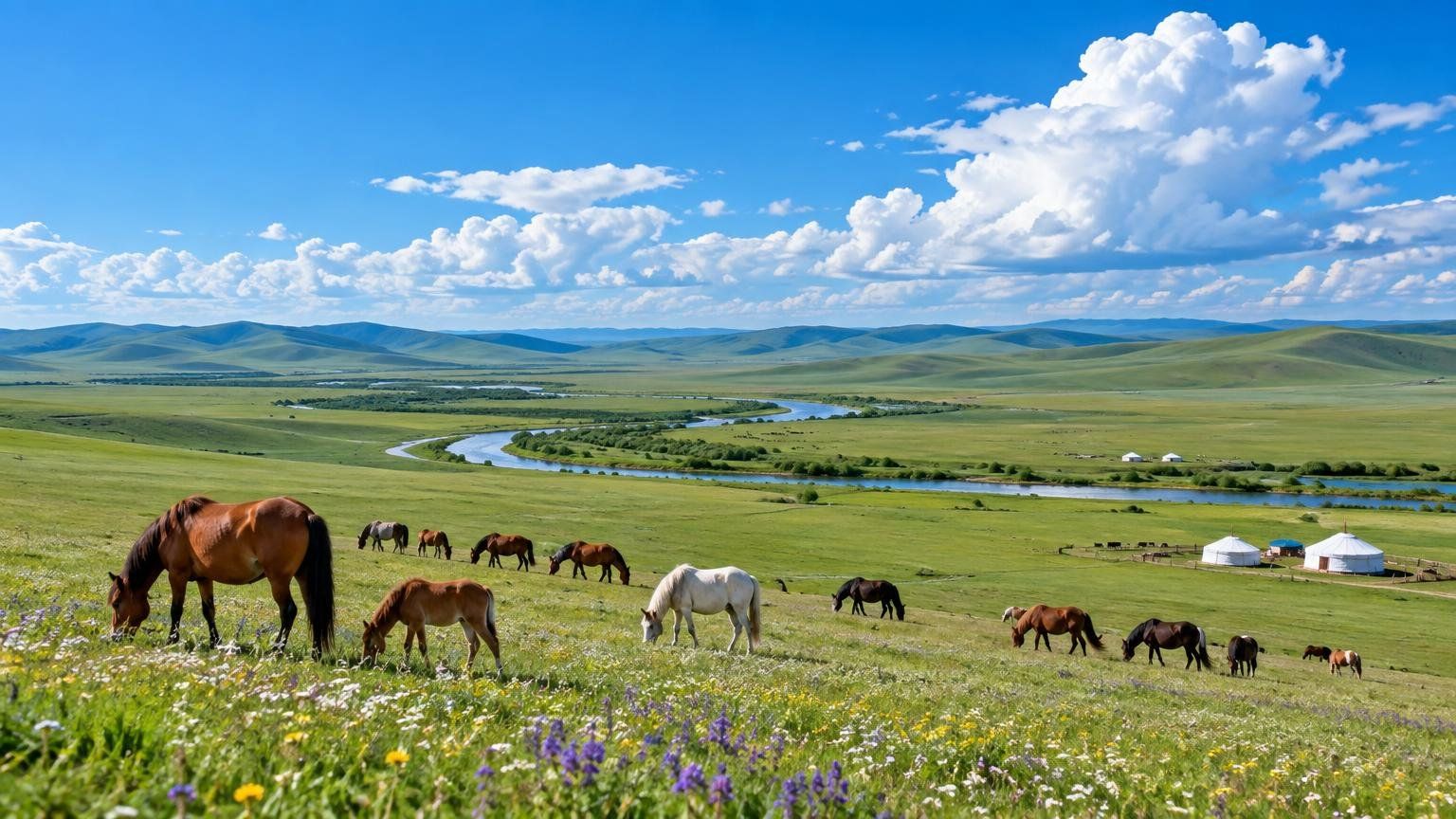 Summer grassland, Inner Mongolia